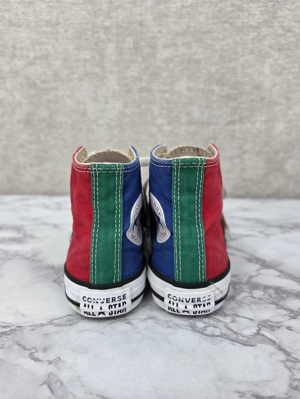 Converse Kids' High Top Sneakers Primary Colors Colorblock Red Blue Yellow Green